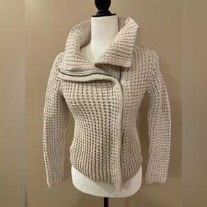 GAP Moto Sweater Jacket sz XS